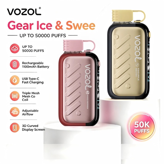 VOZOL Gear Ice & Sweet 50000 Puffs - 10Pcs