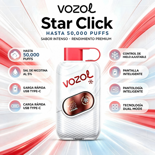 VOZOL Star Click 50000 Puffs Vape Desechable
